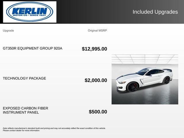 2020 Ford Mustang Shelby GT350R