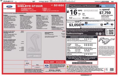 2020 Ford Mustang Shelby GT350R