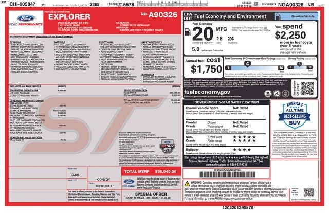 2022 Ford Explorer ST