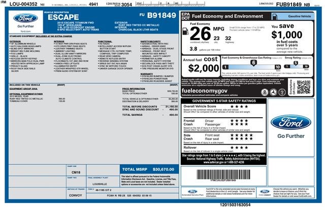 2015 Ford Escape Titanium