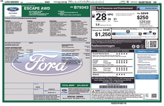 2022 Ford Escape SE