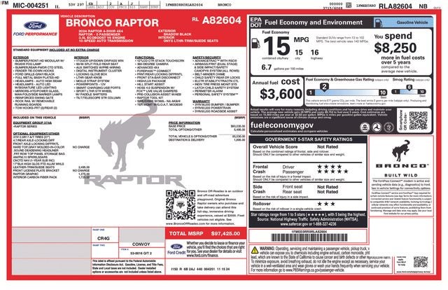 2024 Ford Bronco Raptor 374A