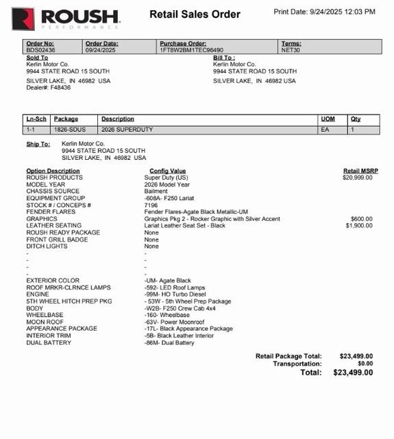 2026 Ford F-250SD Lariat Roush