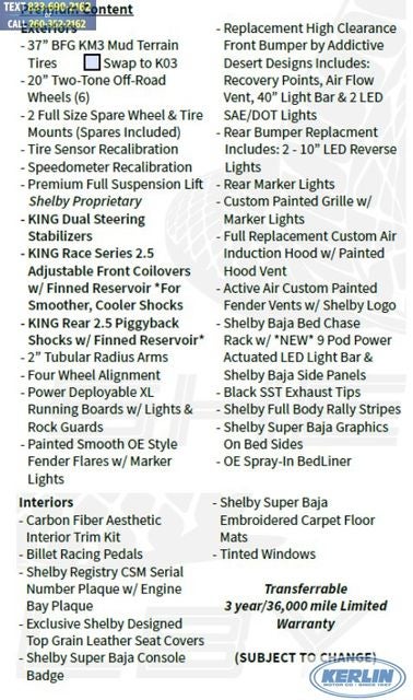 2026 Ford F-250SD Lariat Shelby Super Baja