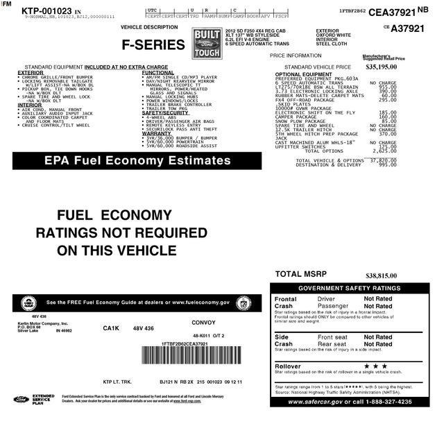 2012 Ford F-250SD Base