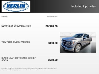 2021 Ford F-150 Lariat 502A RWD