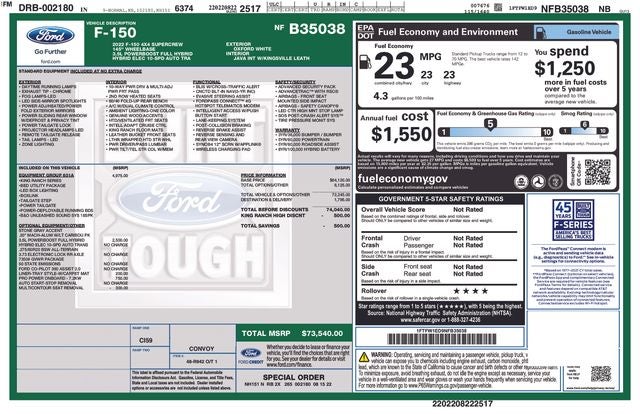 2022 Ford F-150 King Ranch