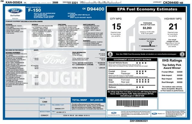 2012 Ford F-150 XLT