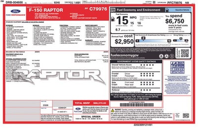 2023 Ford F-150 Raptor 37 Performance Package