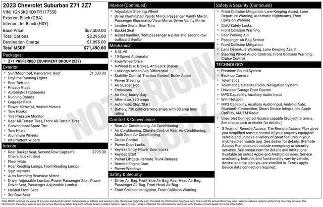 2023 Chevrolet Suburban Z71