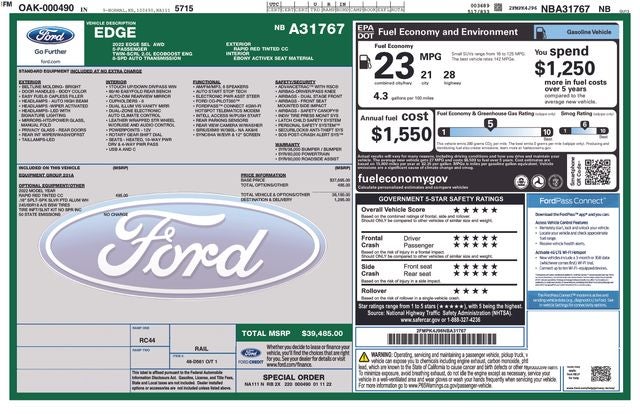 2022 Ford Edge SEL