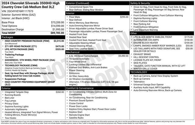 2024 Chevrolet Silverado 3500HD High Country