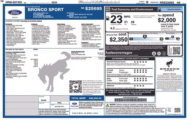 2024 Ford Bronco Sport Badlands