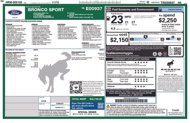 2026 Ford Bronco Sport Badlands