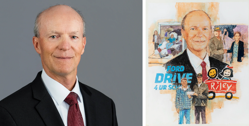 Rick Kerlin, 2026 Ford Salute to Dealers honoree, recognized for his charitable contributions and commitment to Northern Indiana